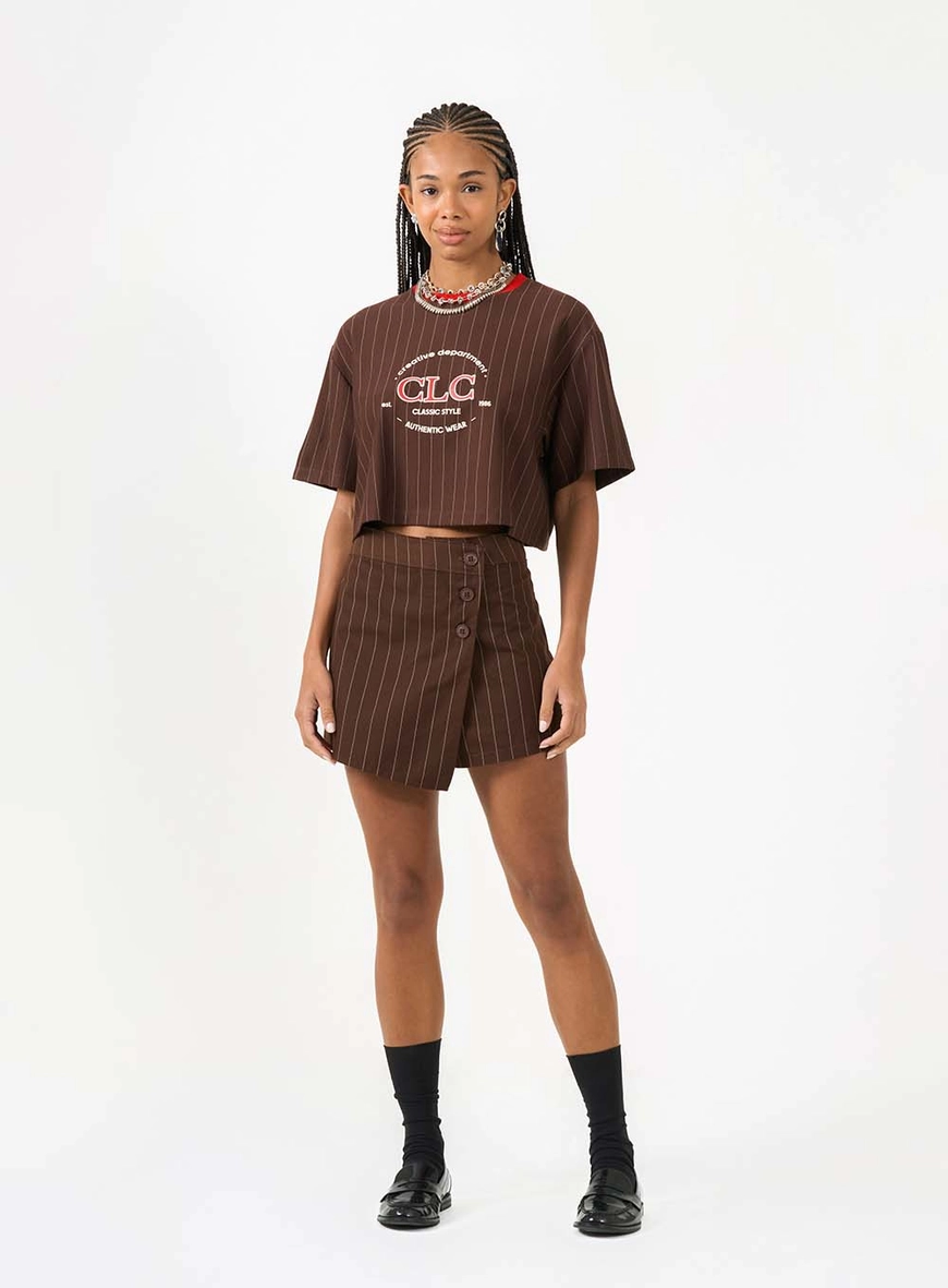 Camiseta Box Risca De Giz Com Gola Em Ribana Estampados 3