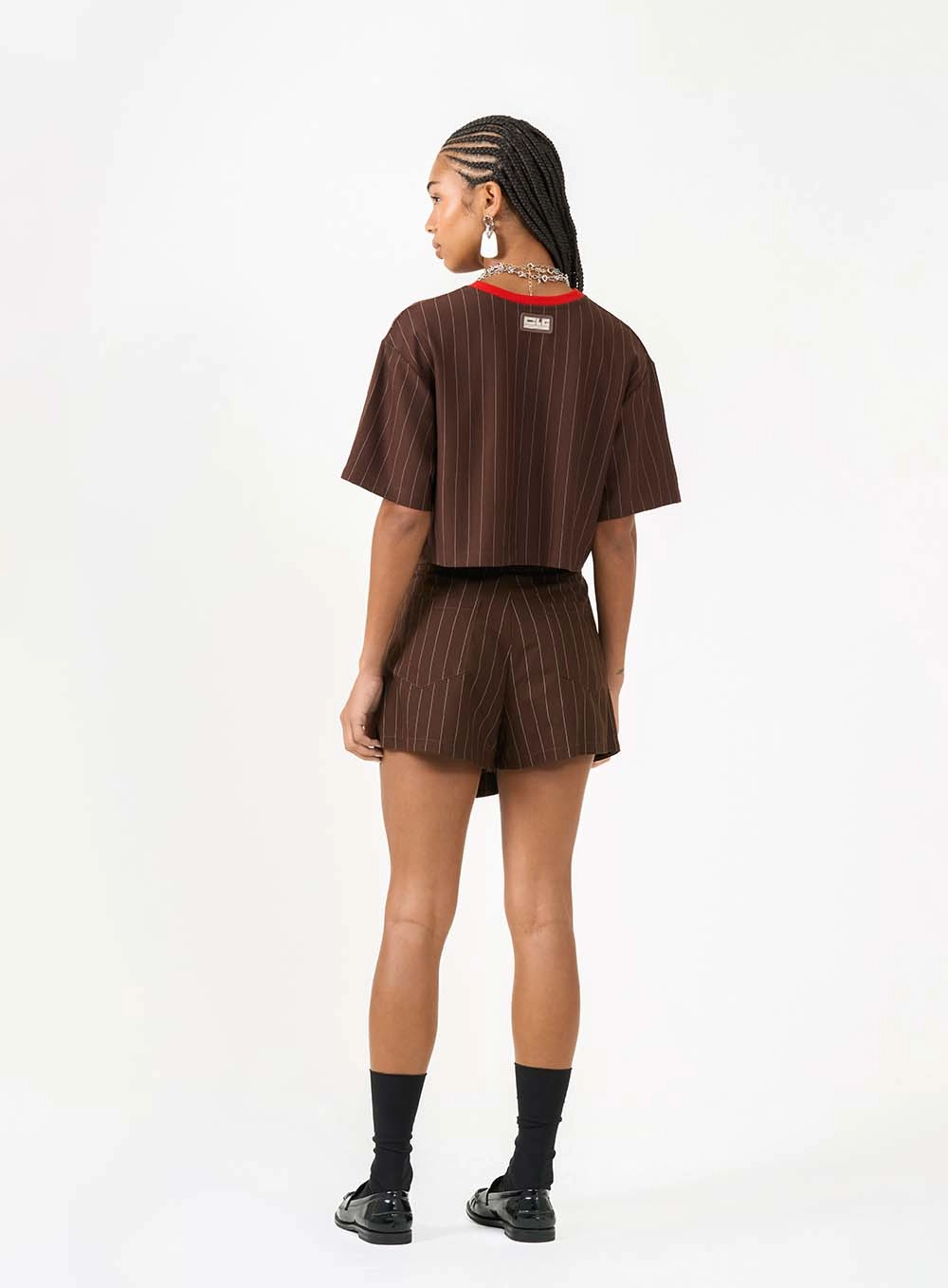 Camiseta Box Risca De Giz Com Gola Em Ribana Estampados 4