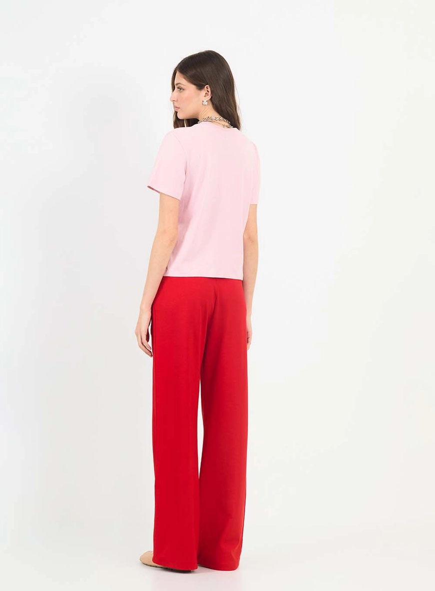 Camiseta Feminina Básica Regular Rosa 5