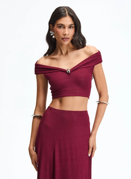Top Slim Ombro A Ombro Com Detalhe