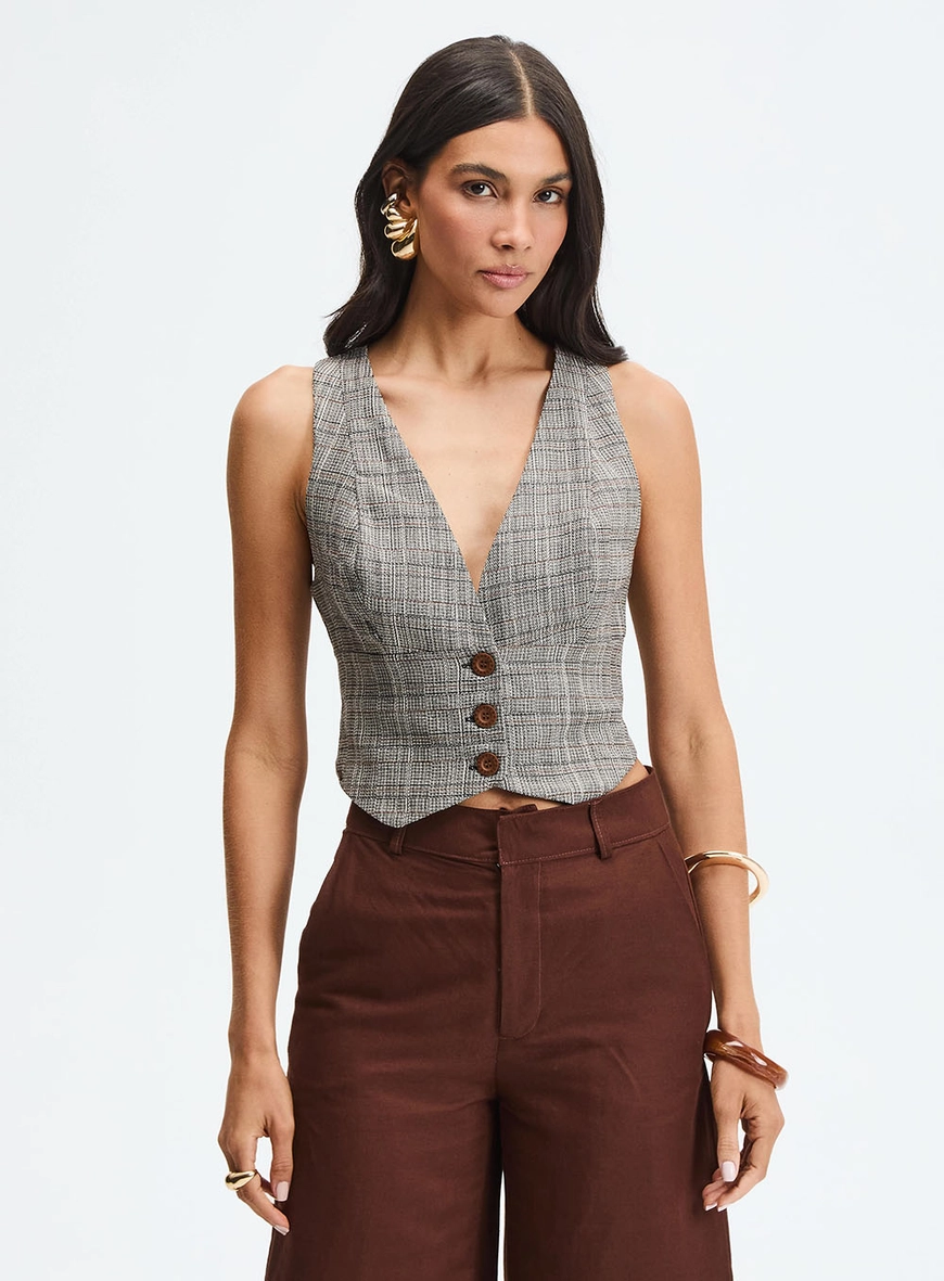 Colete Alfaiataria Slim Estampado Estampados 1