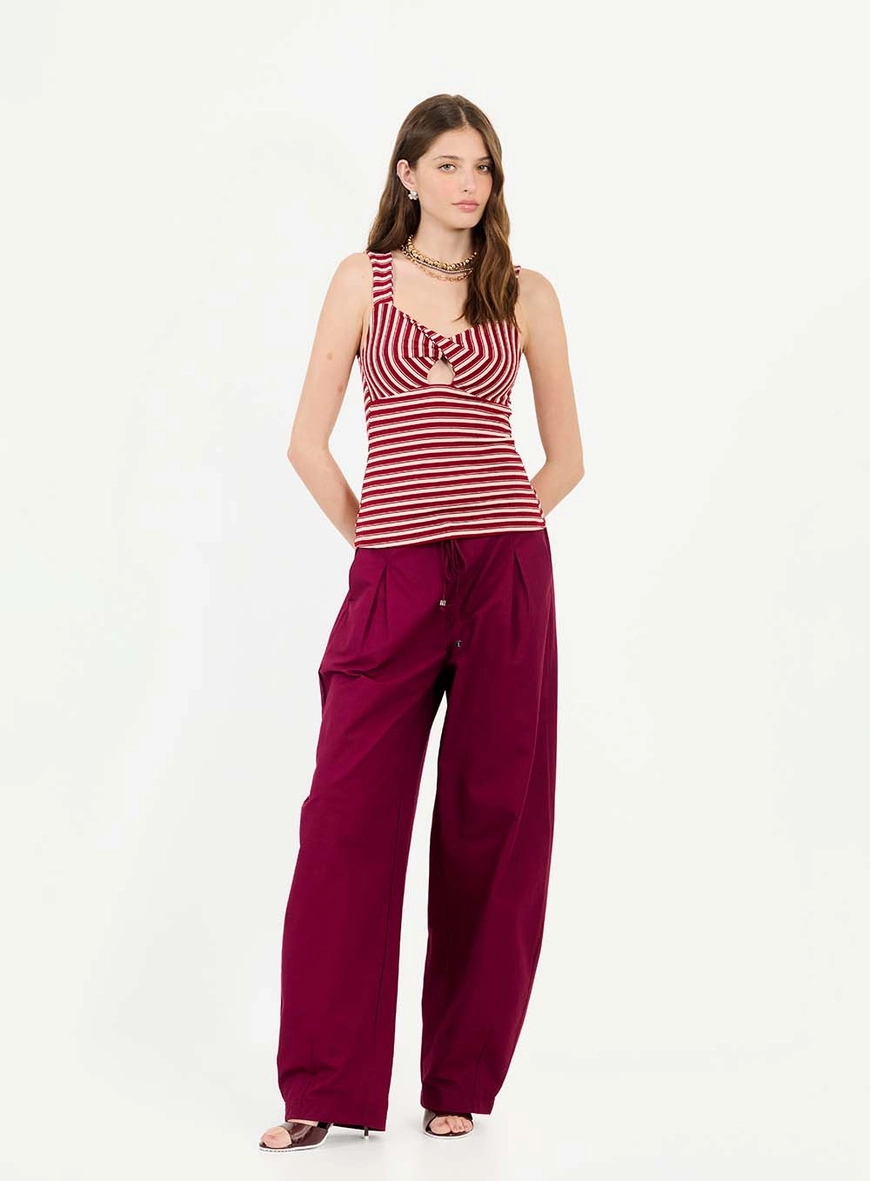 Blusa Slim Estampada Com Torção E Alça Dupla Estampados 4
