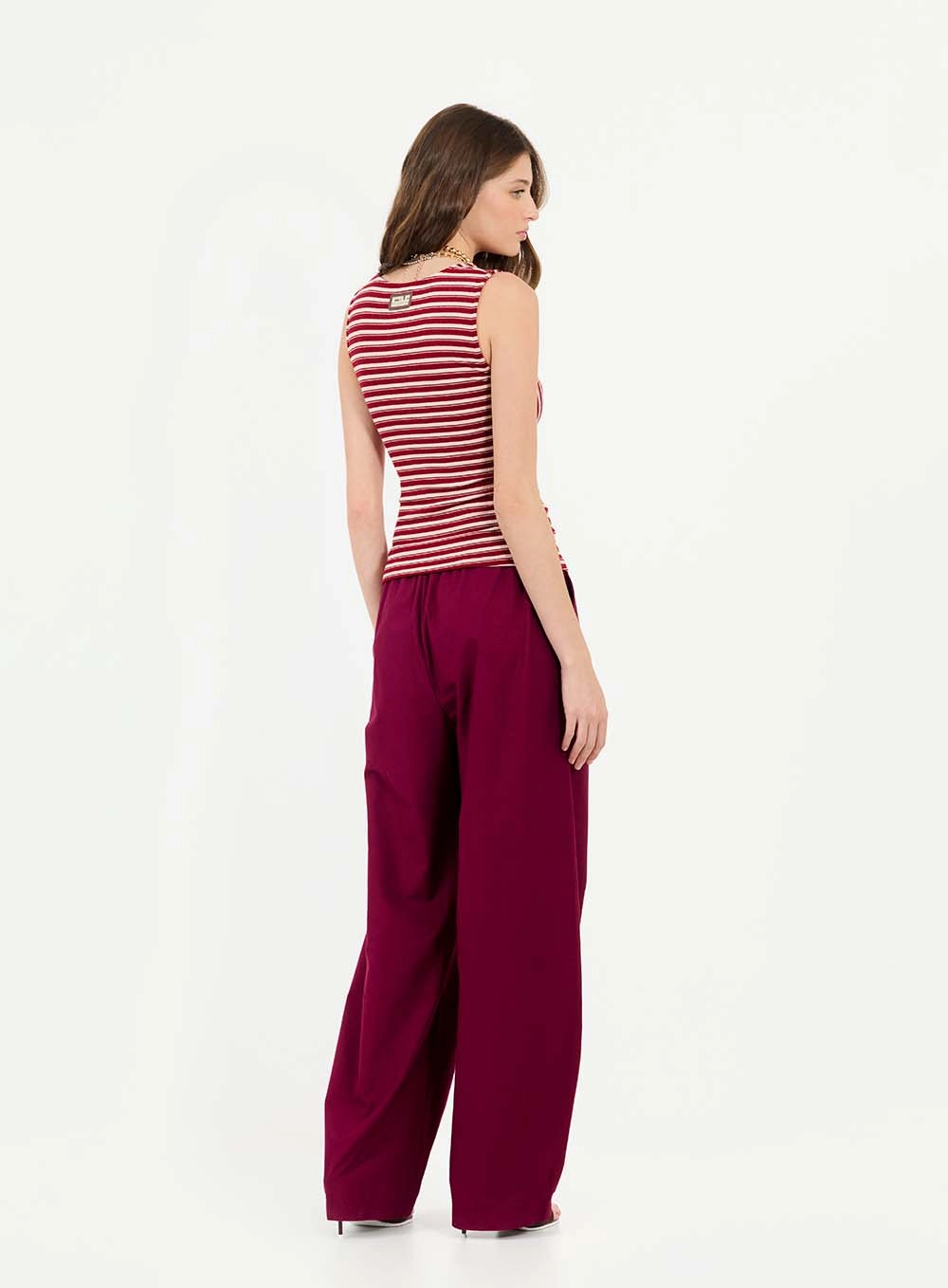 Blusa Slim Estampada Com Torção E Alça Dupla Estampados 5