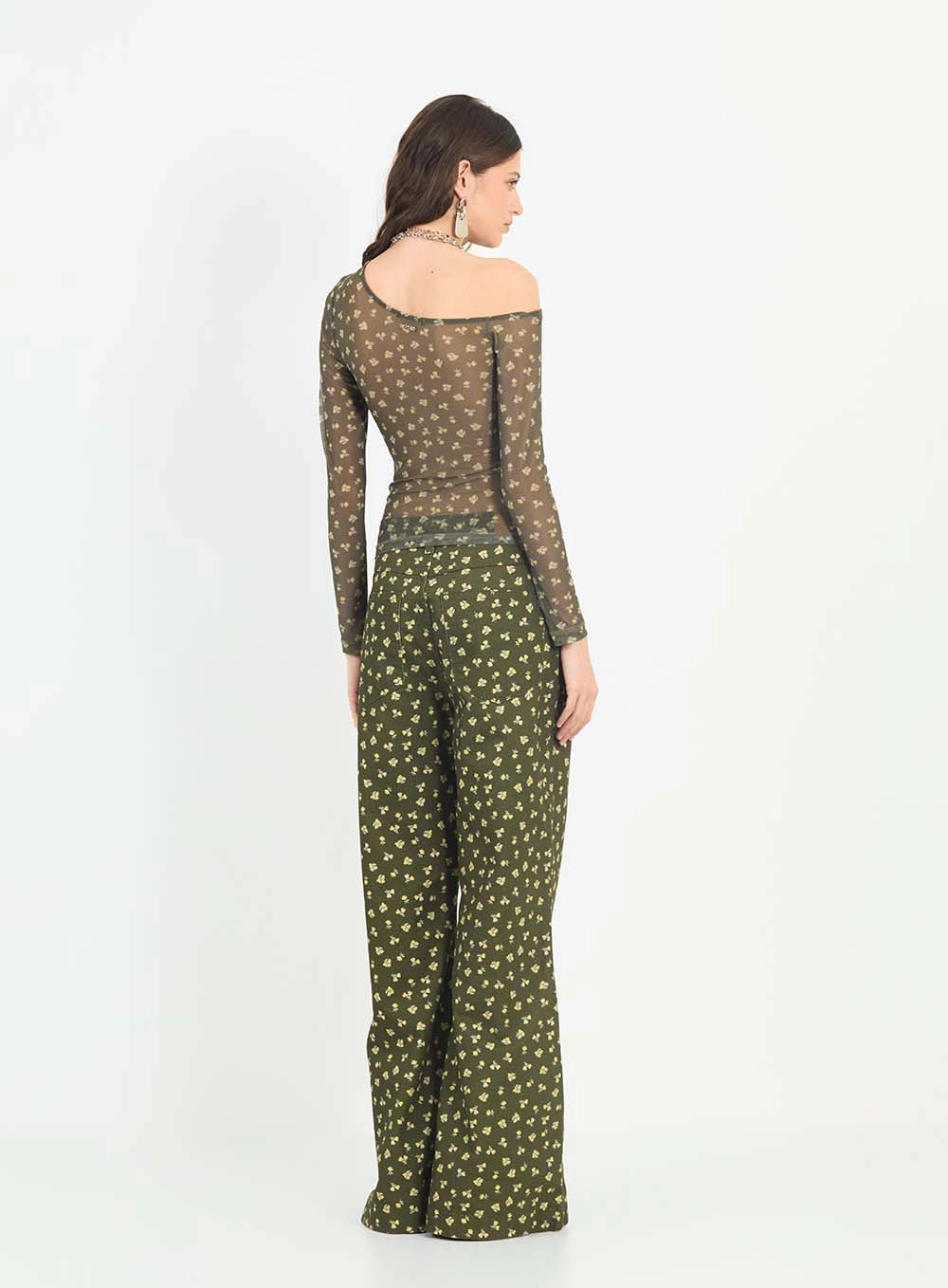 Blusa Slim Estampada Assimétrica Com Franzido Estampados 5