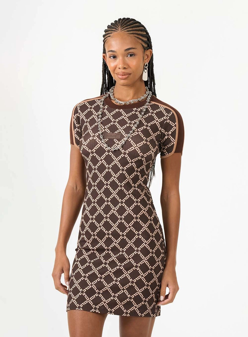 Vestido Curto Slim Logomania Estampados 3