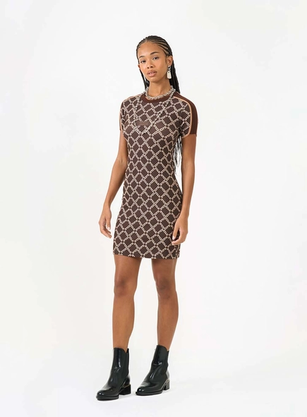 Vestido Curto Slim Logomania
