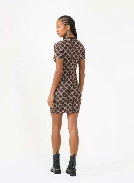 Vestido Curto Slim Logomania