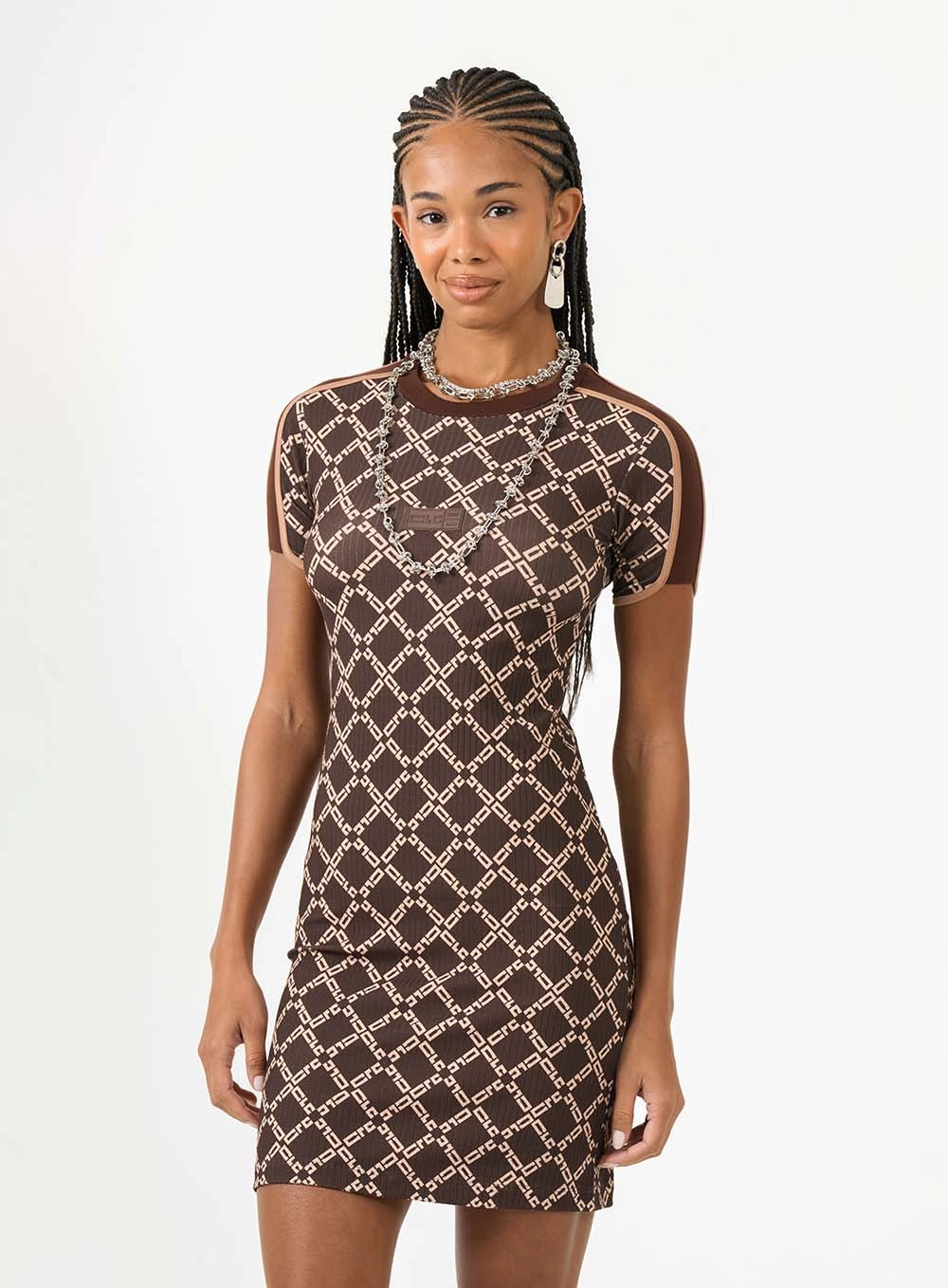 Vestido Curto Slim Logomania Estampados 3