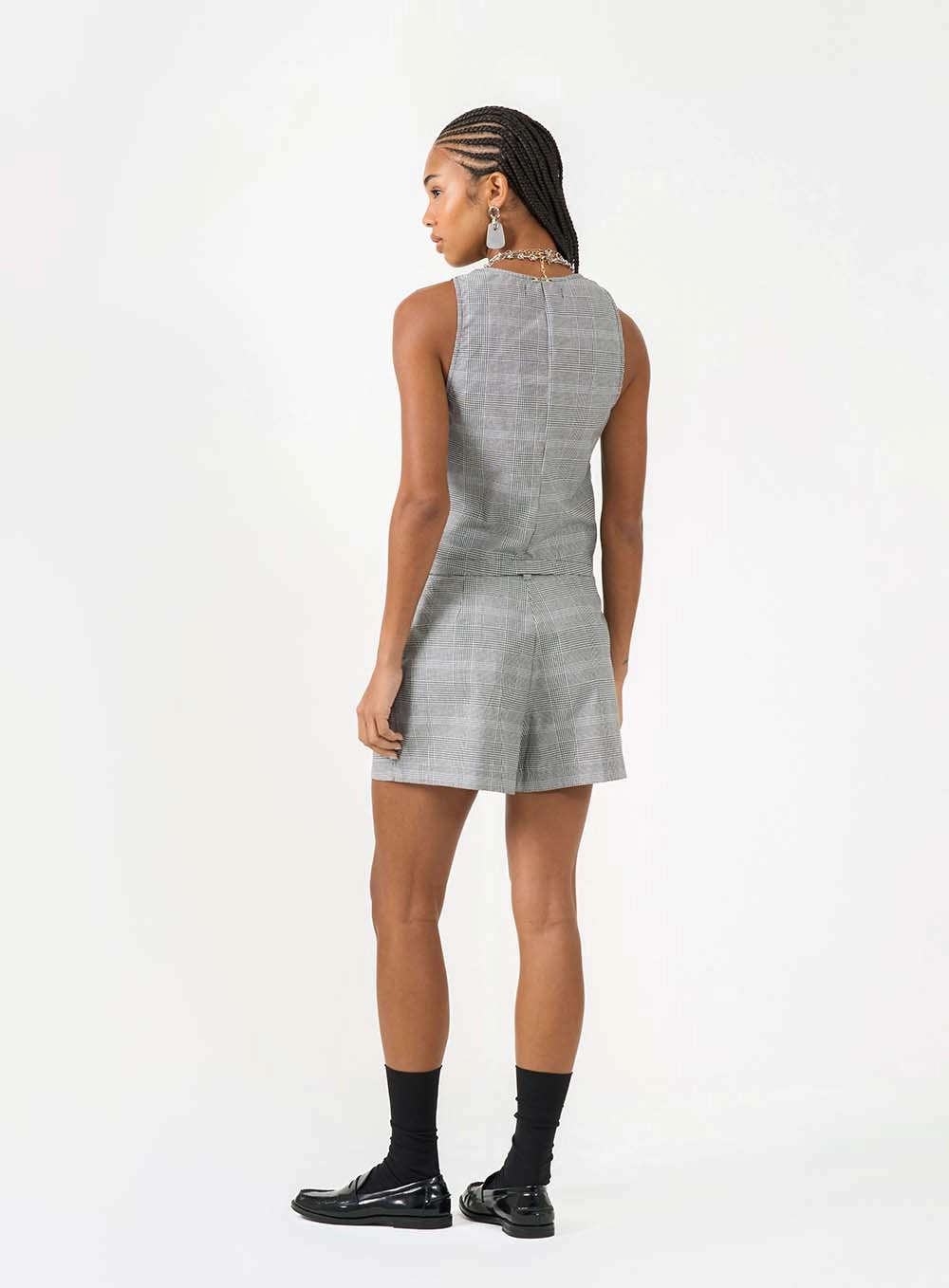 Colete Alfaiataria Slim Xadrez Estampados 4