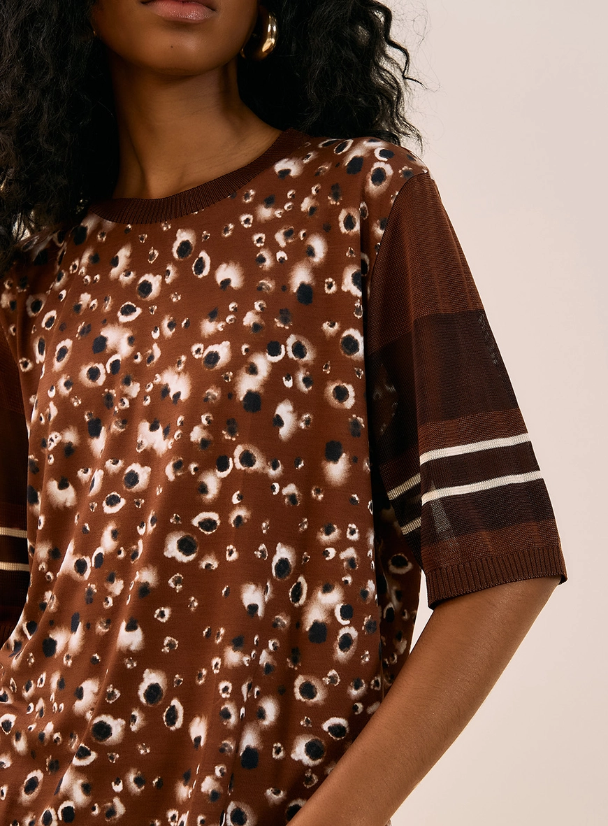 Blusa Estampada Com Transparência Estampados 2