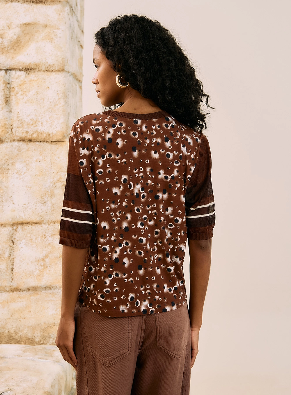 Blusa Estampada Com Transparência Estampados 3