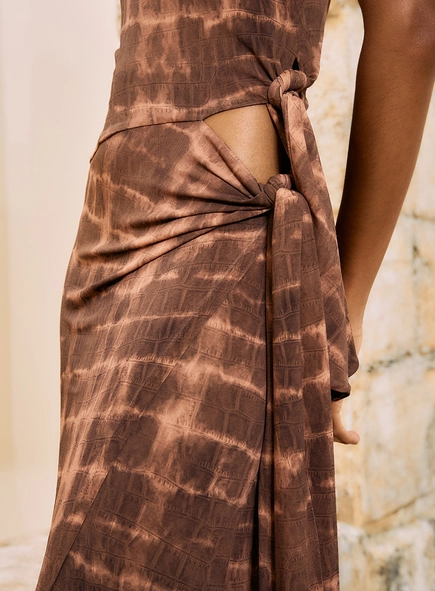Vestido Midi Estampado