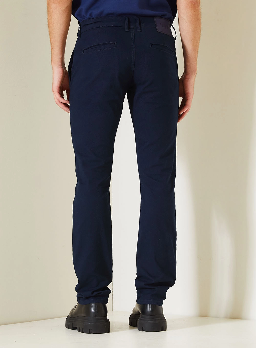Calça Jogger Masculina Com Bolsos Faca Azul 4