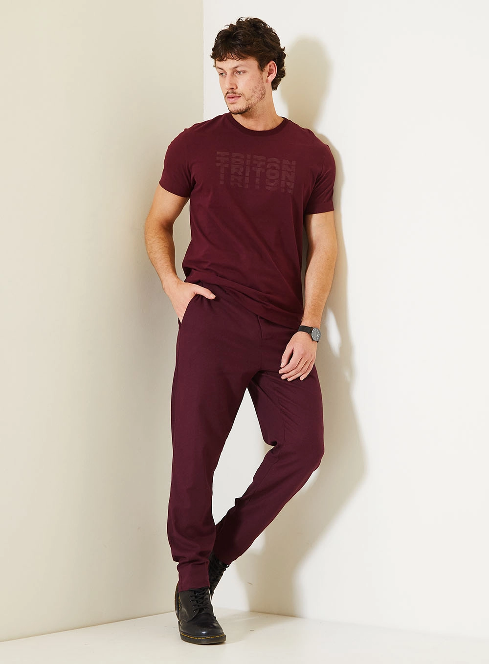 Calça Masculina De Alfaiataria Harry Bôrdo 3