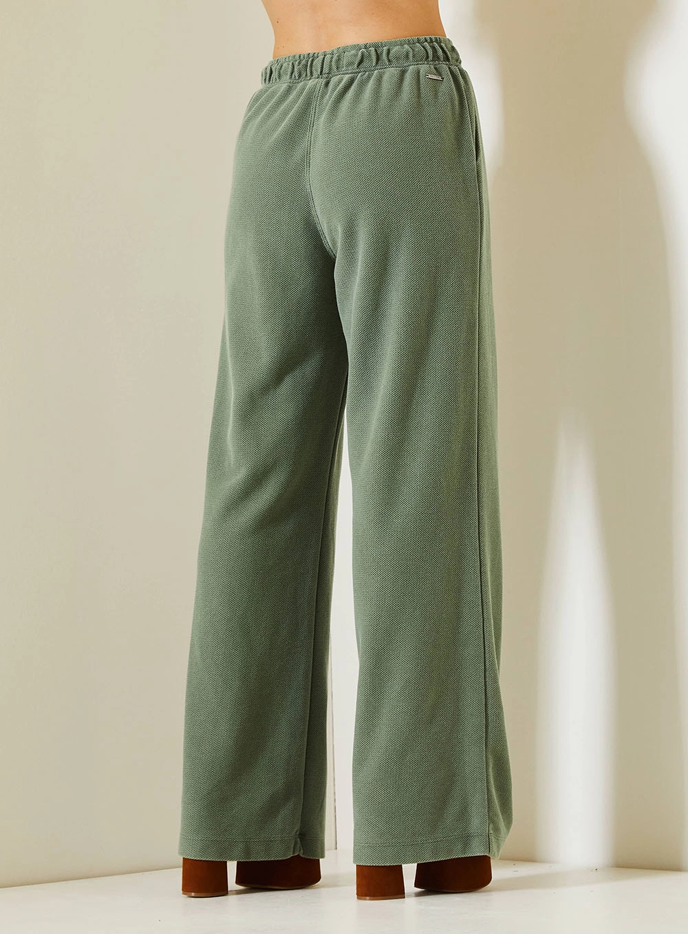 Calça Feminina Flare Texturizada Verde 3