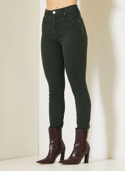 Calça Sarja Gisele Com Cintura Alta