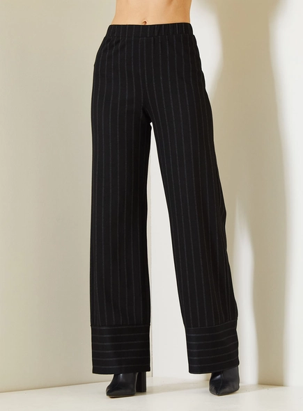 Calça Feminina Comfort Risca De Giz Cintura Alta