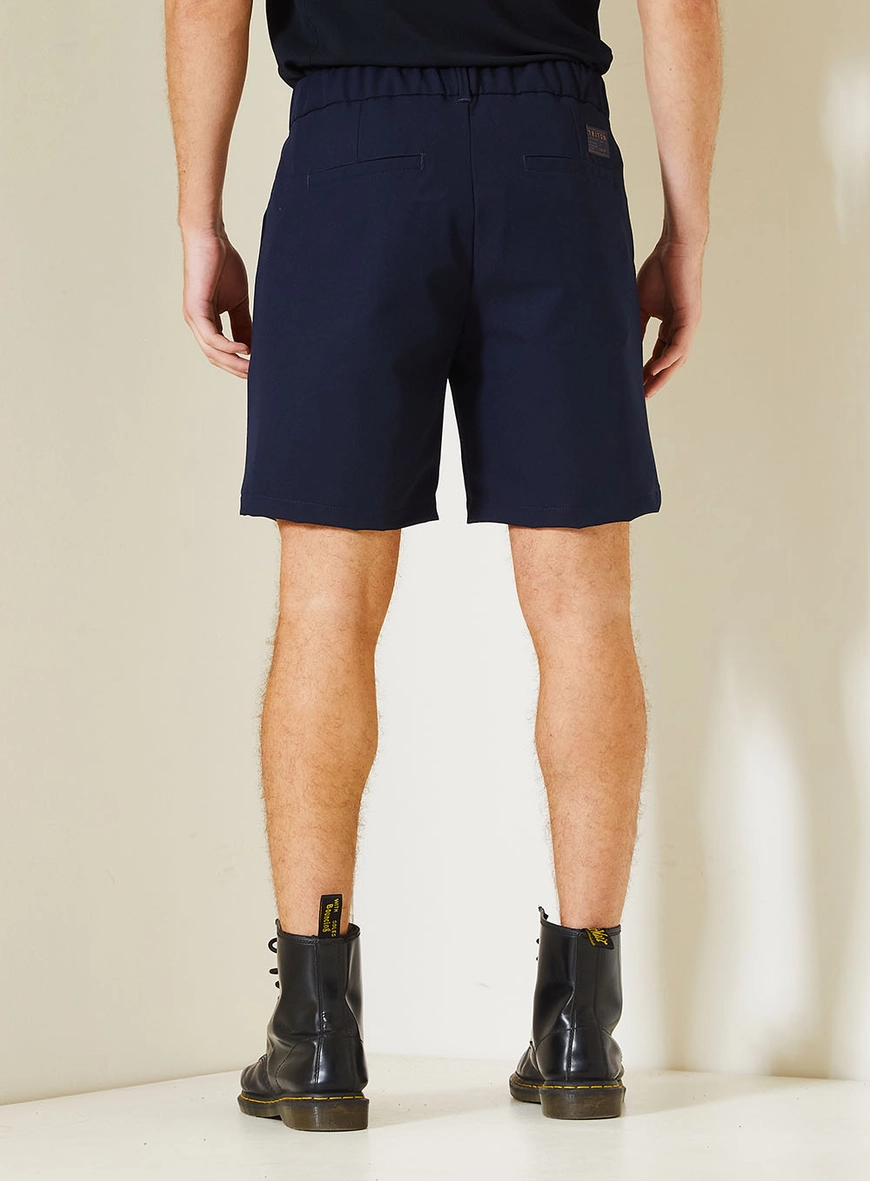 Bermuda Reta Luke Com Bolsos Embutidos Azul 4
