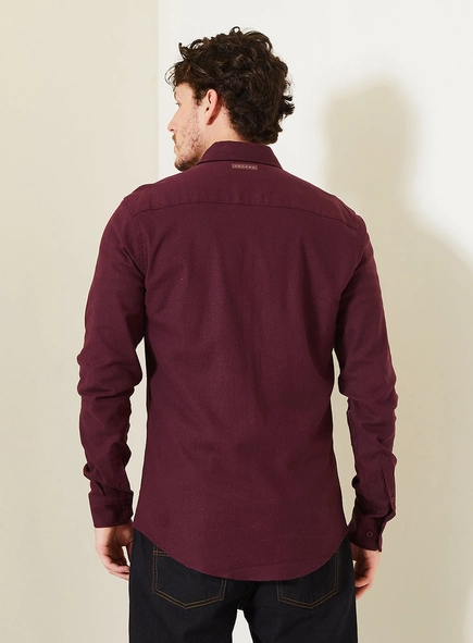 Camisa Masculina Casual Com Manga Longa