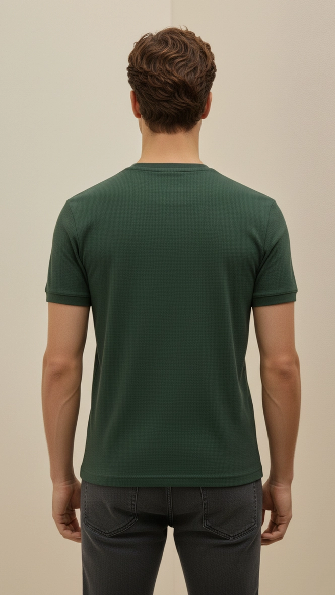 Camiseta Masculina Com Aplicação - Fit Verde 2