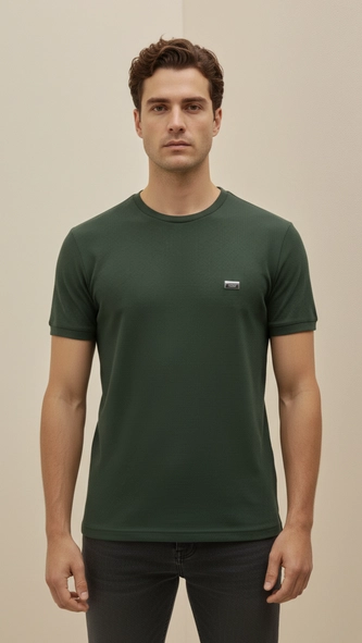 Camiseta Masculina Com Aplicação - Fit