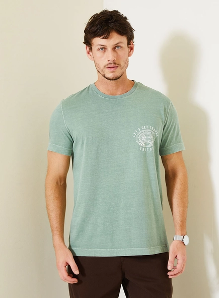 Camiseta New Masculina Com Estampa Localizada