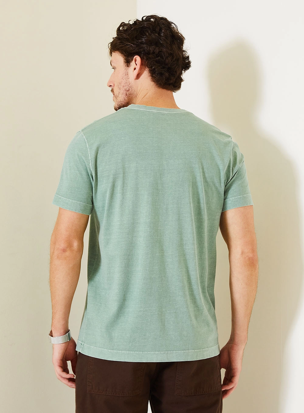 Camiseta New Masculina Com Estampa Localizada Verde 2