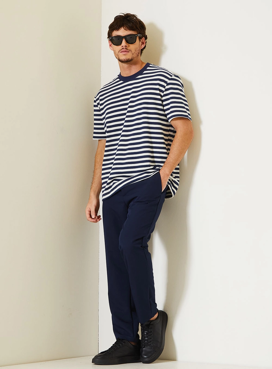 Camiseta Relaxed Estampada Com Gola Ribana Estampados 4