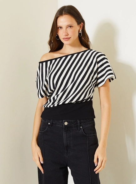 Blusa Comfort Bicolor Ombro A Ombro