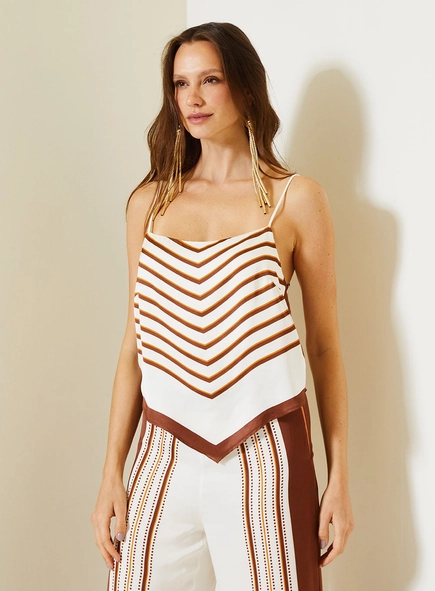 Blusa Mosaic Comfort Com Alças Finas