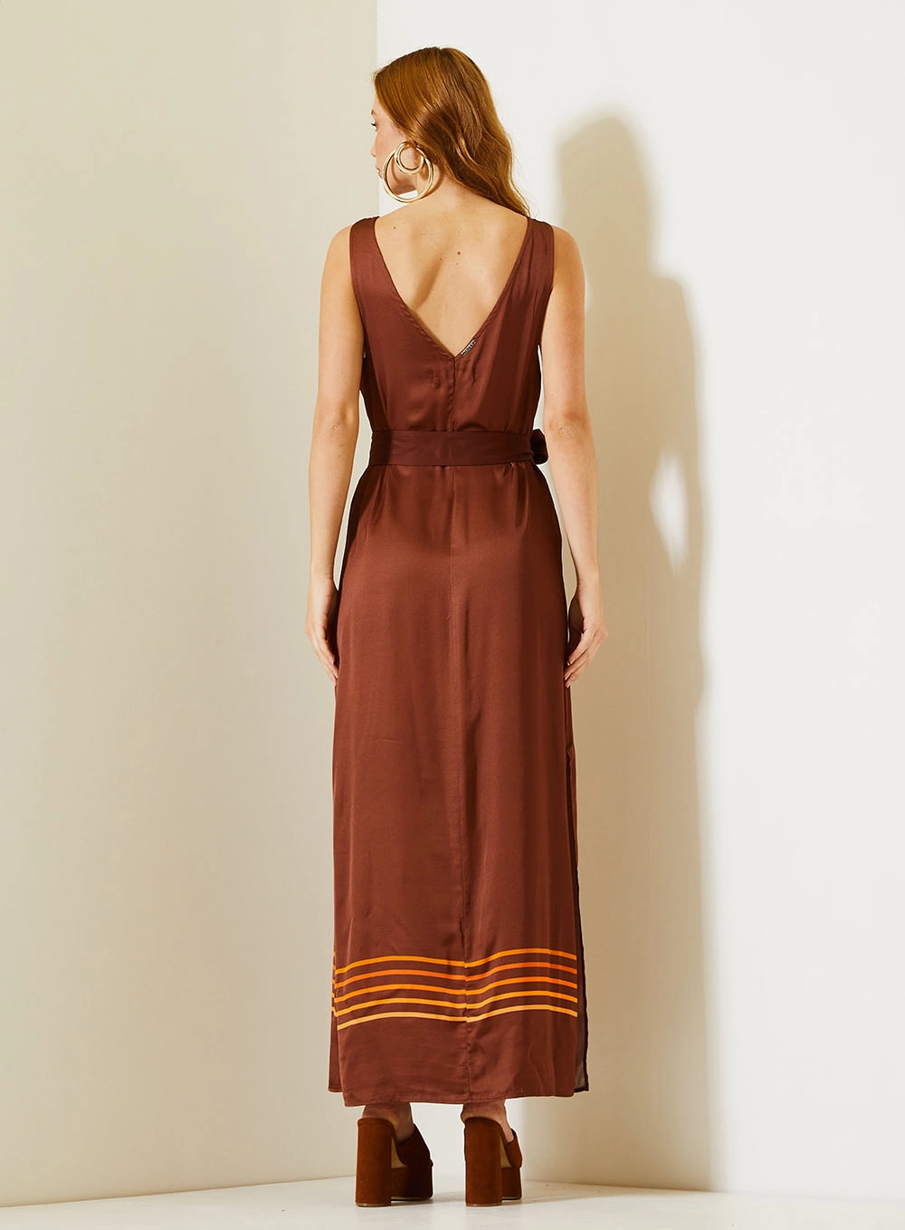 Vestido Midi Regata Mosaic Estampado Com Fenda Estampados 4
