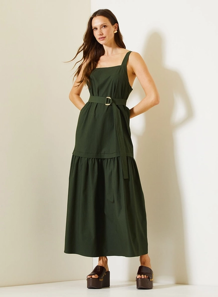 Vestido Longo Comfort Com Alças Largas