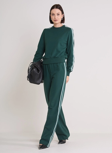 Calça Moletom Feminina Reta