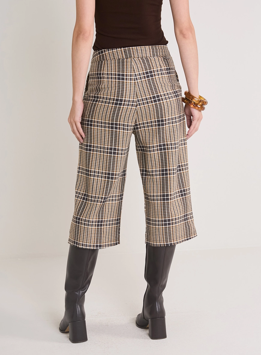 Bermuda Alfaiataria Feminina Xadrez Estampados