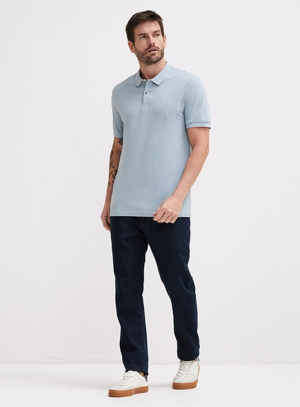 Polo Masculina Muscle Com Brasão Forum