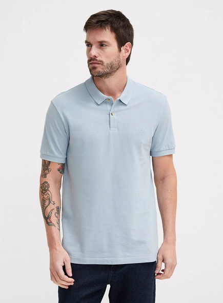 Polo Masculina Muscle Com Brasão Forum
