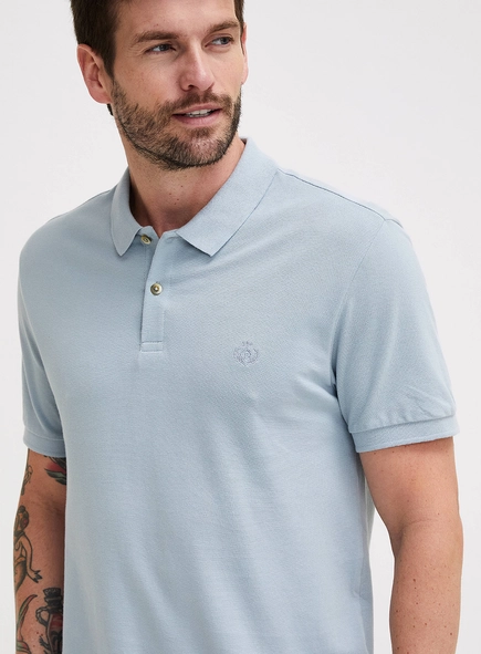 Polo Masculina Muscle Com Brasão Forum
