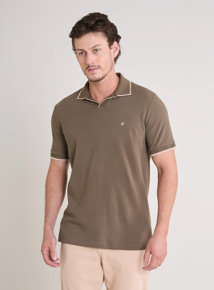 Polo Masculina New Box Cubana Verde