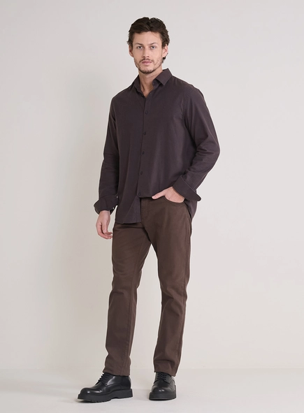 Camisa Masculina Relax De Manga Longa