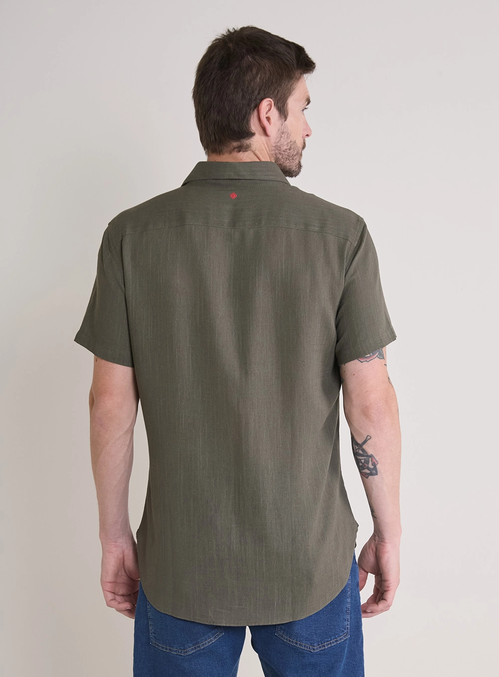 Camisa Masculina St Barths Listrada Verde 4