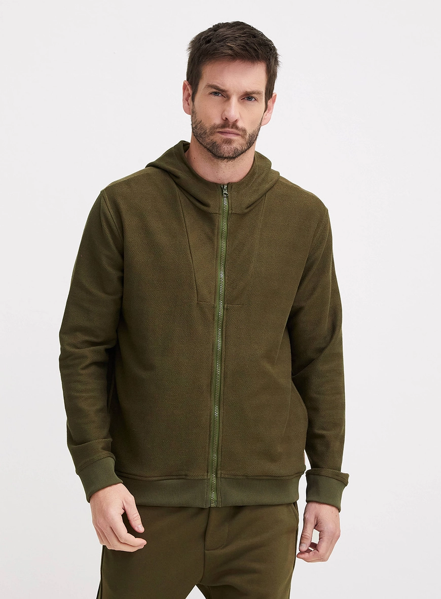 Jaqueta Masculina New Comfort Com Capuz Verde