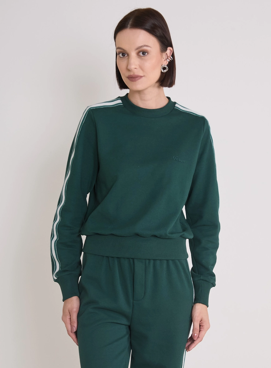 Blusão Moletom Comfort Feminino Verde 1