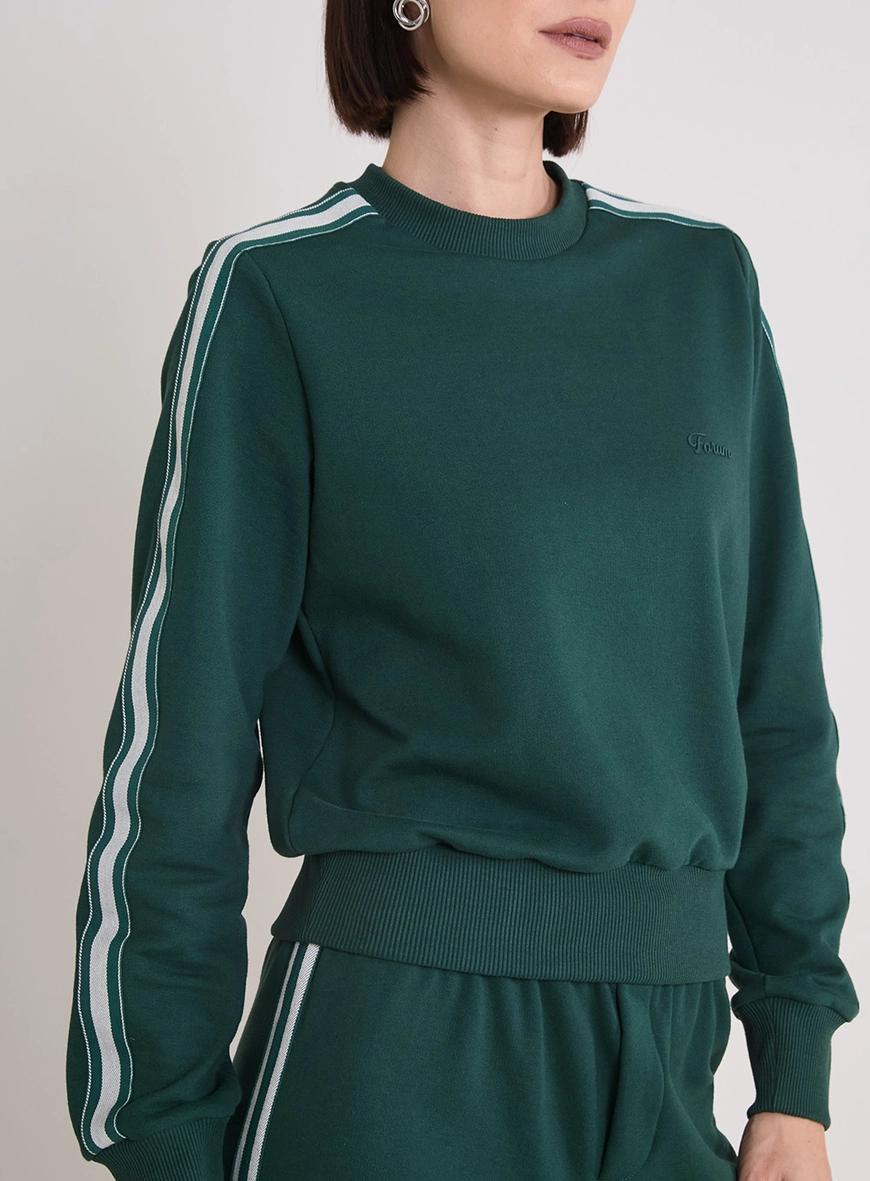 Blusão Moletom Comfort Feminino Verde 2