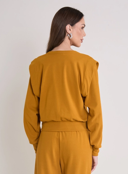 Blusão Feminino Ombro Estruturado