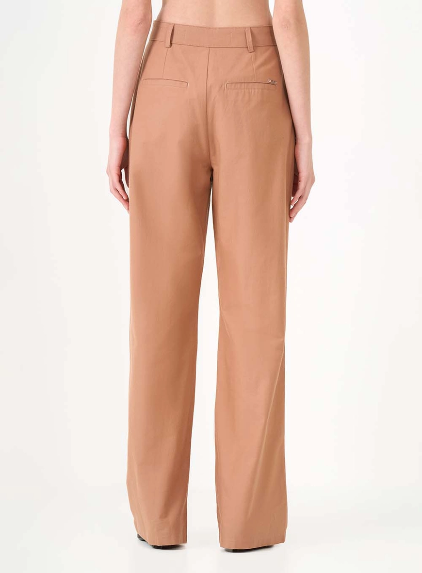 Calça Wide Leg Alfaiataria Marrom 3