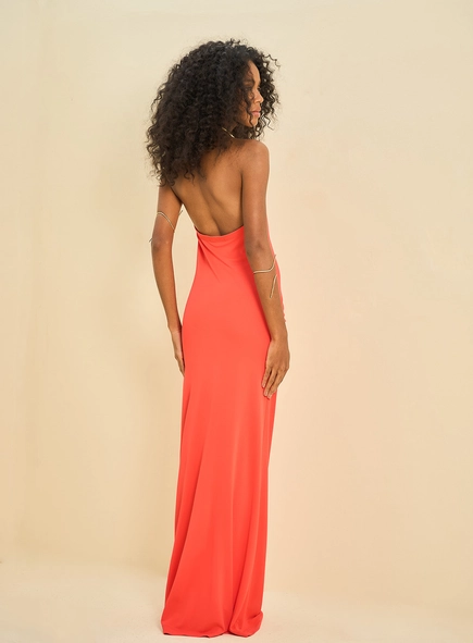 Vestido Longo Frente Única