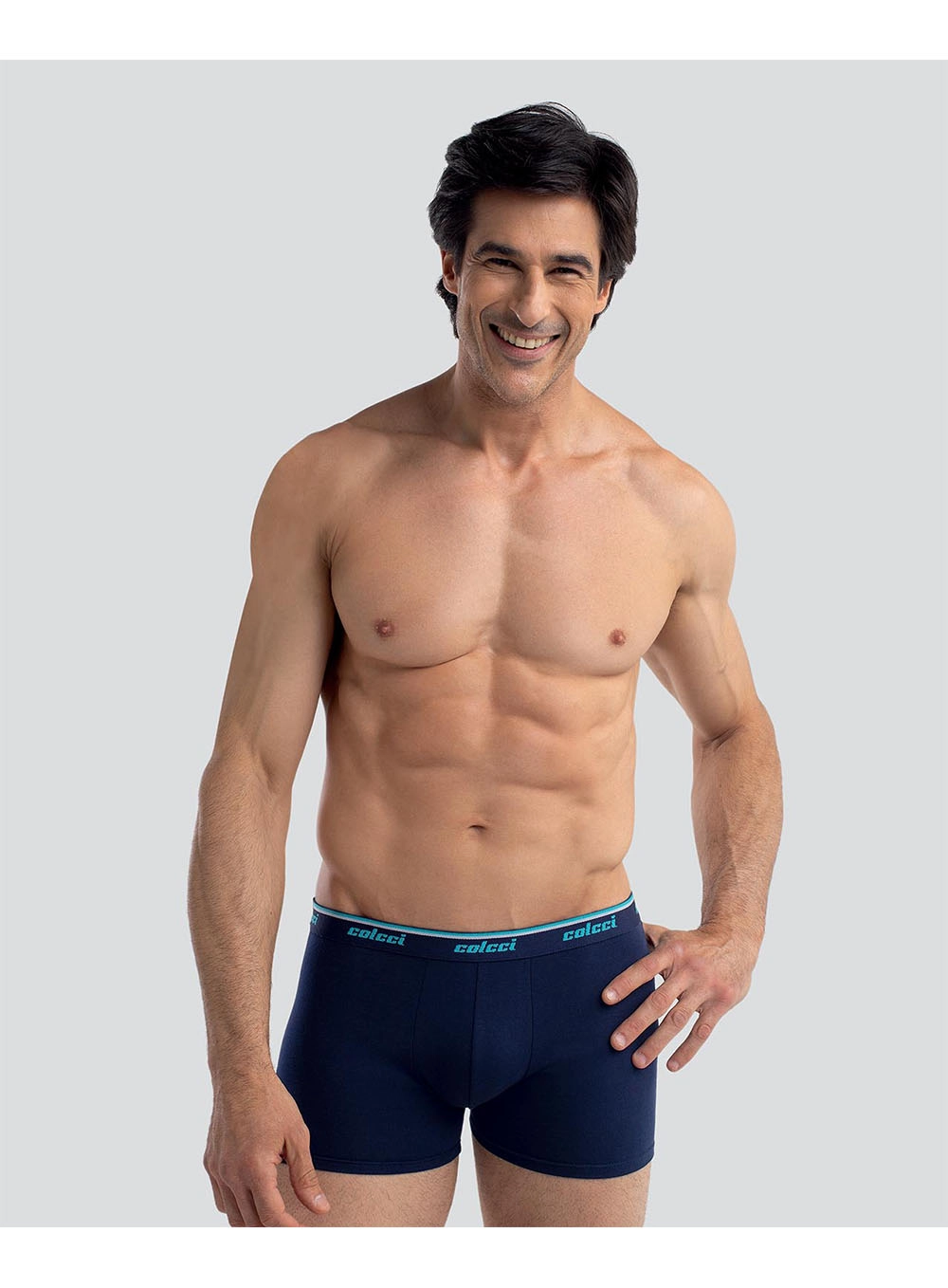Boxer Cotton Colcci Kit Azul