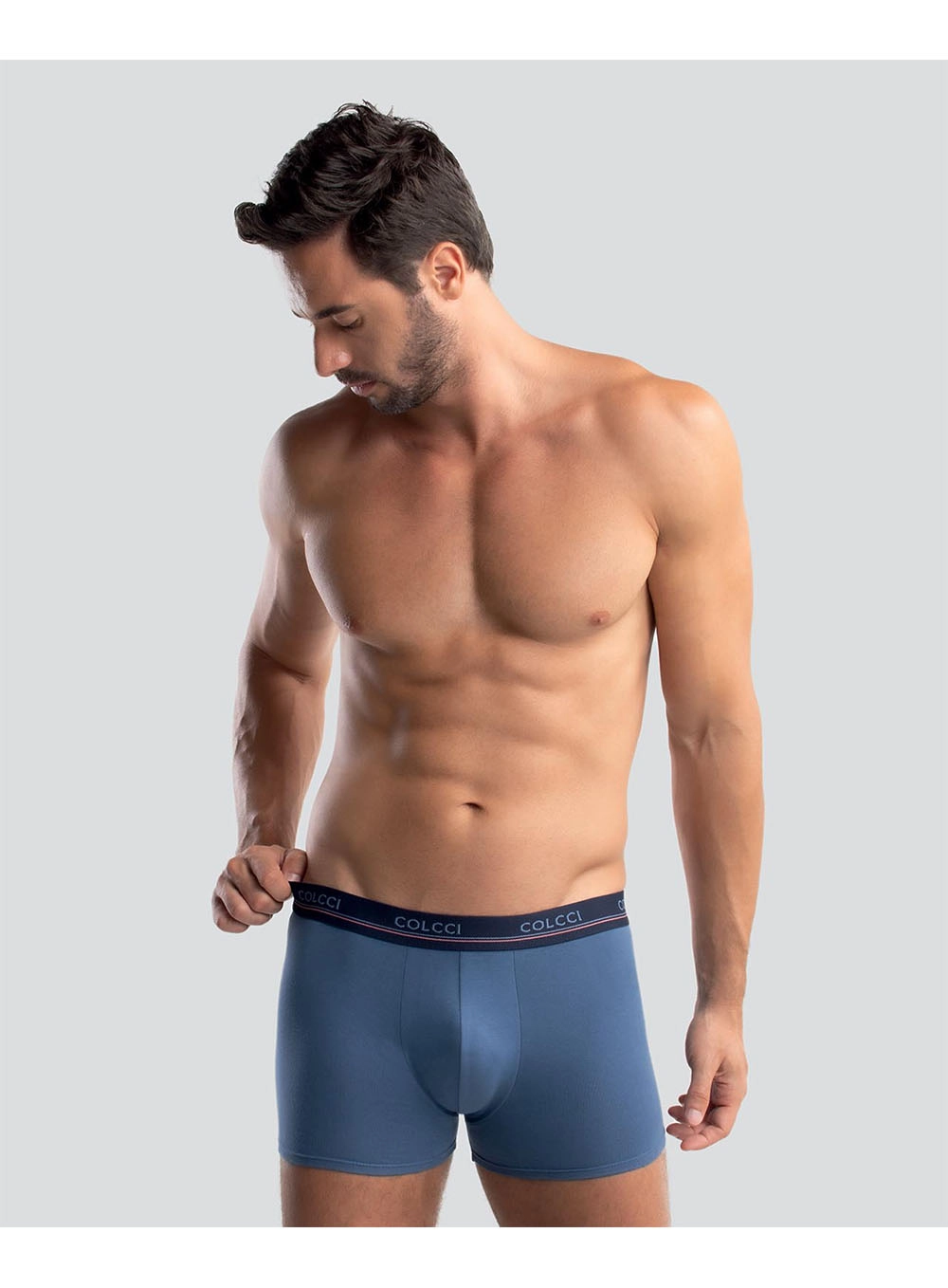 Boxer Cotton Colcci Kit 2 Pç Azul