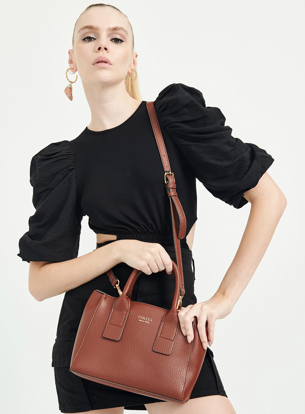 Bolsa Tote Elefante Marrom