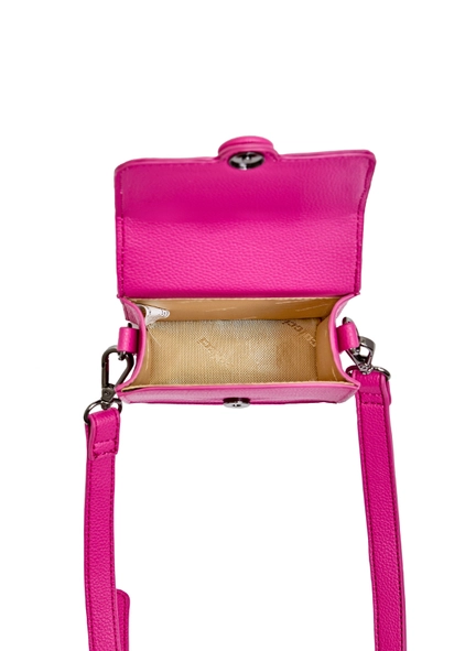 Bolsa Crossbody Floater Com Alça Dupla Rosa